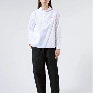 Danton France Shirt  55% Linen and 45% cotton Round Collar shirt women’s  Size L